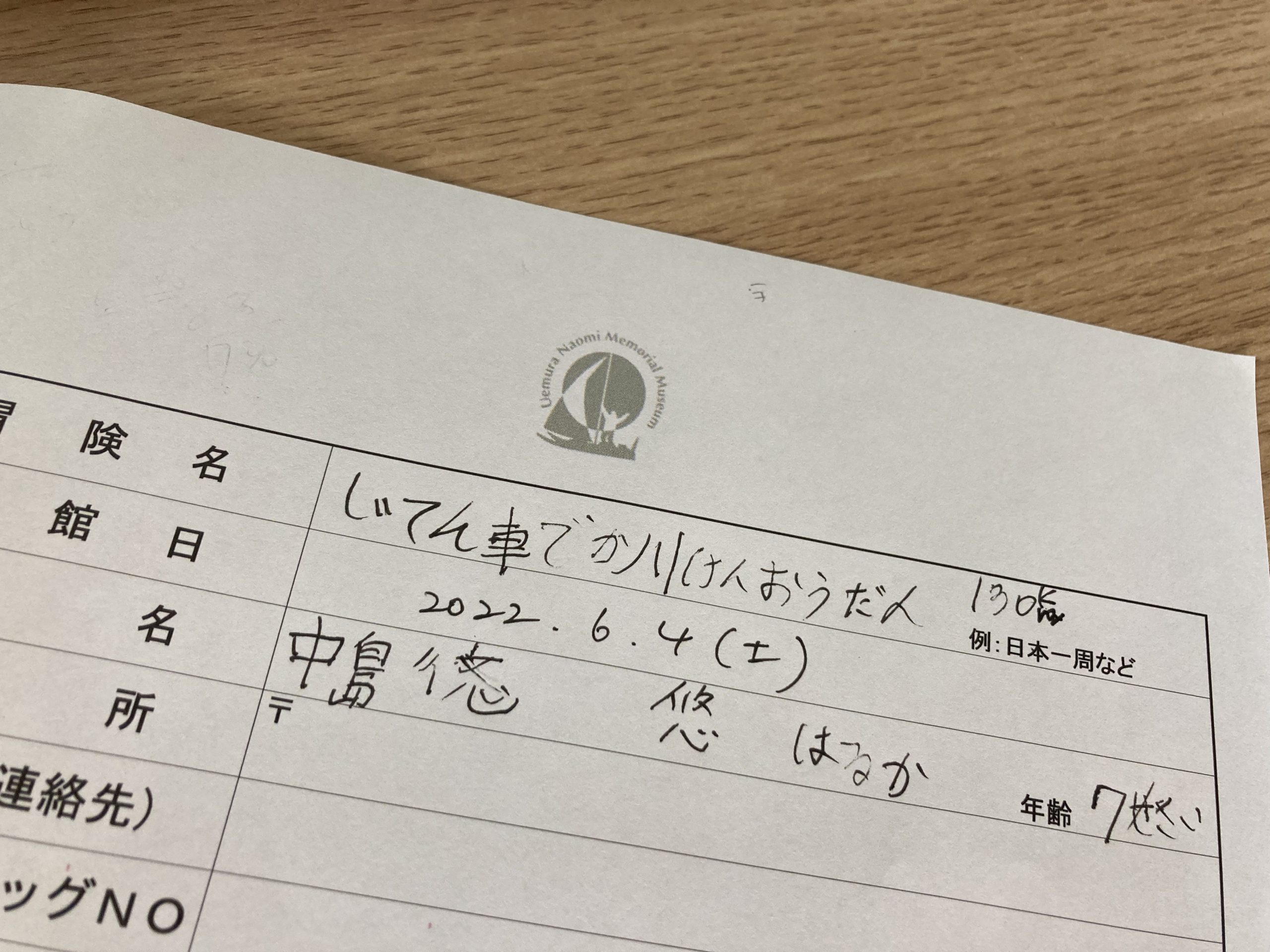 じてん車で、か川けんおうだん130㎞